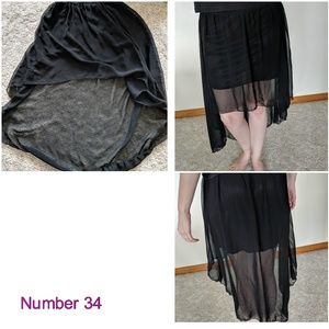 Black A-Line Skirt